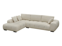 Canapé d’Angle Gauche Beige 4/5 Places – Nube Milano