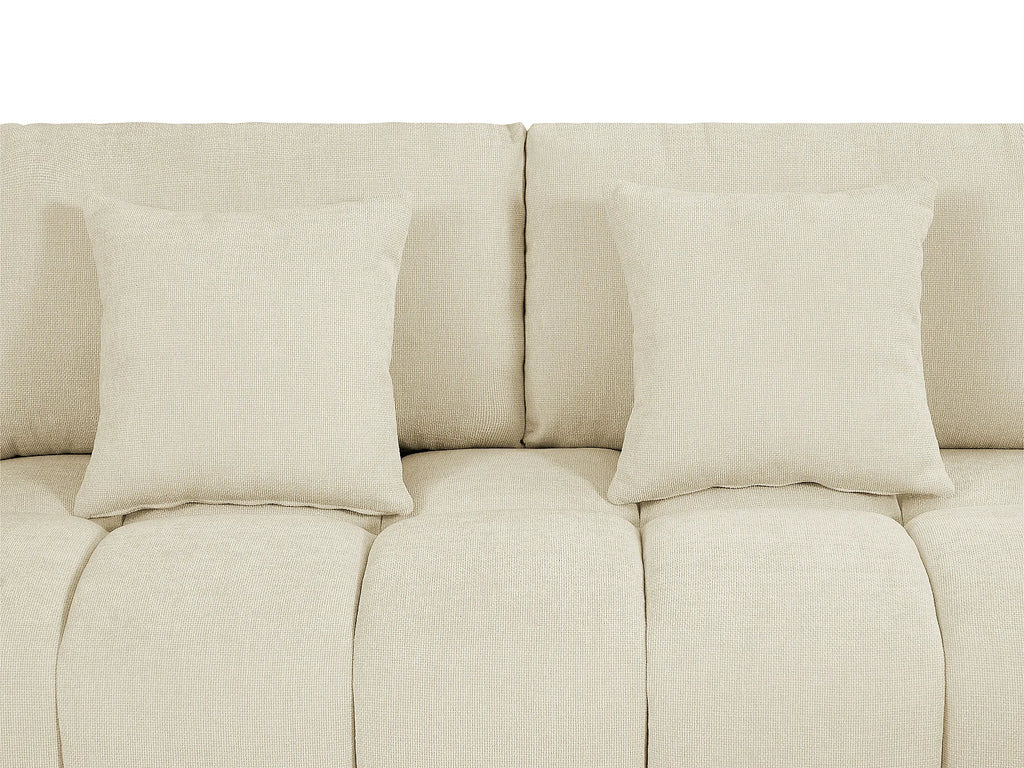 Canapé Panoramique Beige XXL avec Méridiennes – Nube Bérén