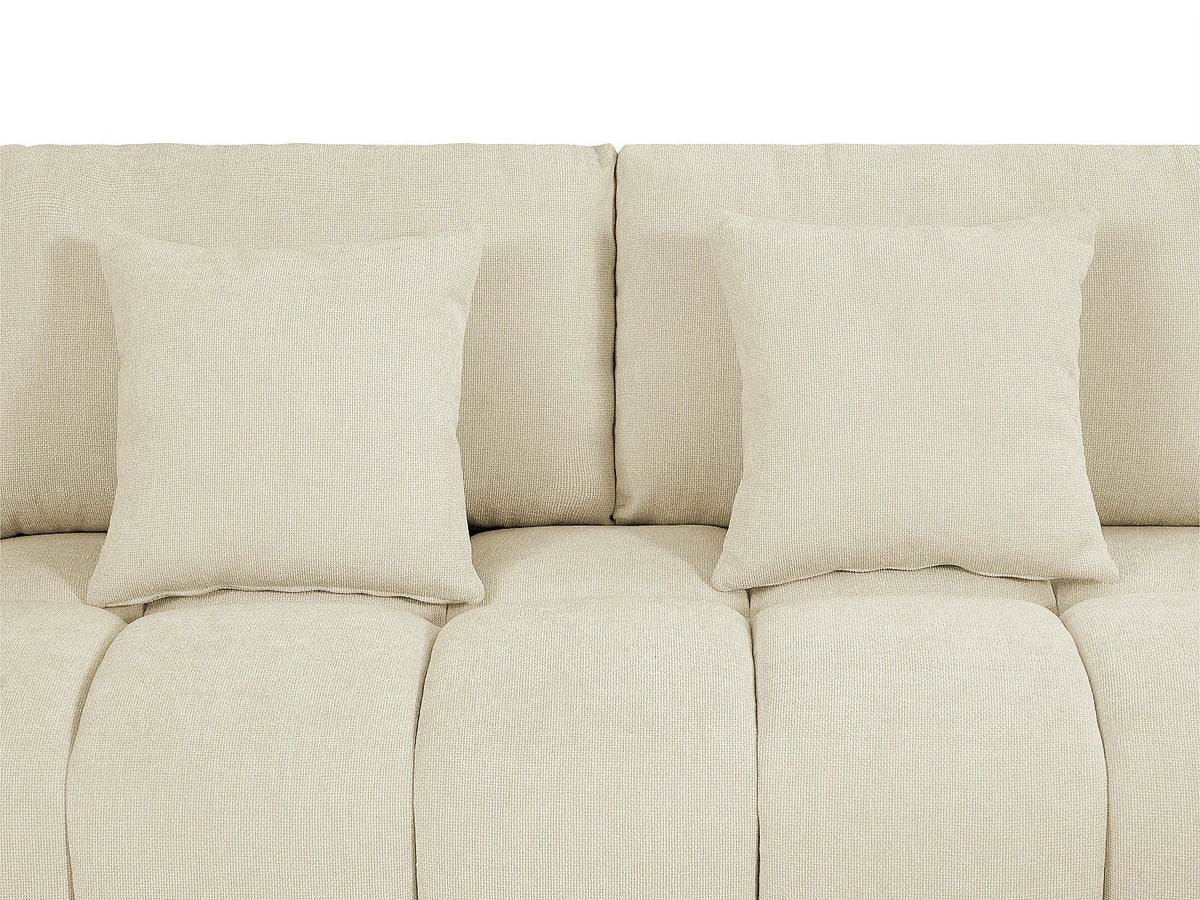 Canapé Panoramique Beige XXL avec Méridiennes – Nube Bérén