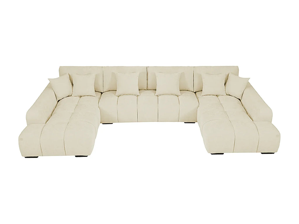 Canapé Panoramique Beige XXL avec Méridiennes – Nube Bérén