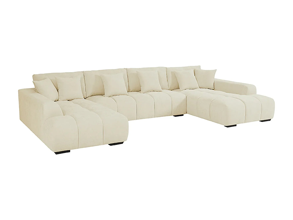 Canapé Panoramique Beige XXL avec Méridiennes – Nube Bérén