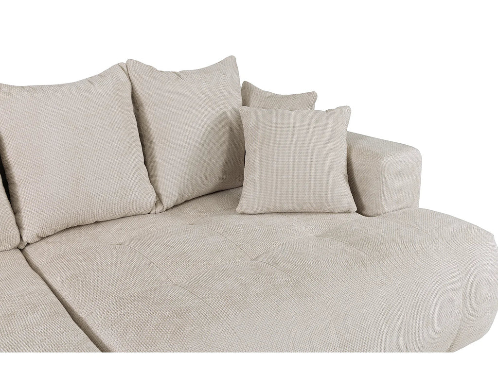 Canapé 4 Places Beige à Assise Profonde – Nube Elio