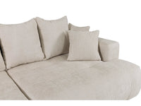 Canapé 4 Places Beige à Assise Profonde – Nube Elio