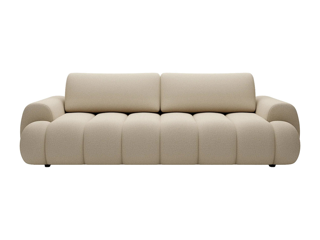 Canapé Convertible 4 Places Beige avec Coffre – Nube Orel