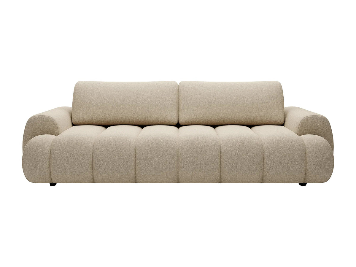Canapé Convertible 4 Places Beige avec Coffre – Nube Orel