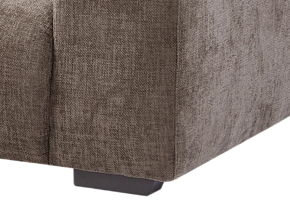 Canapé d’Angle Gauche Taupe avec Têtières Réglables – Nube Lenza