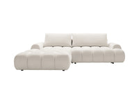 Canapé d’Angle Gauche Convertible Beige avec Rangement – Nube Eren