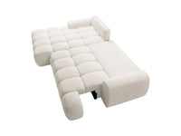Canapé d’Angle Gauche Convertible Beige avec Rangement – Nube Eren