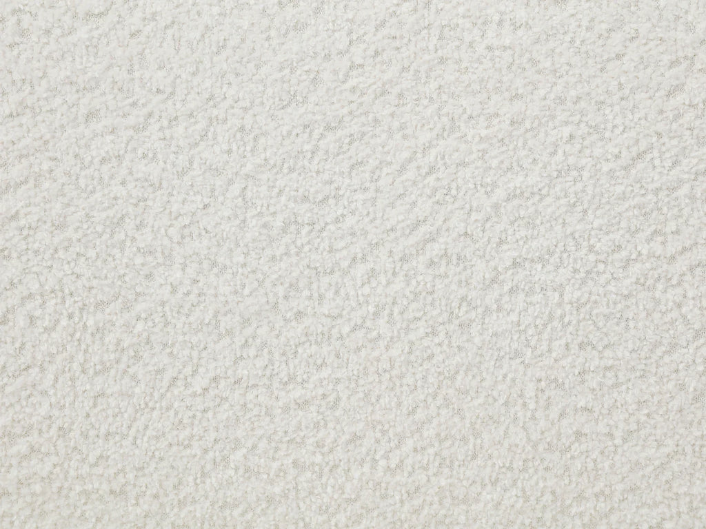 Fauteuil Pivotant en Tissu Bouclette Blanc Ivoire – Vellia Lior