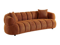 Canapé Nuage 3 Places en Tissu Bouclette Terracotta – Nube Solaro