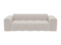 Canapé 3 Places Beige Capitonné au Design Matelassé – Nube Célian