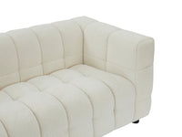 Canapé Nuage 2 Places en Tissu Bouclette Ivoire – Nube Liora