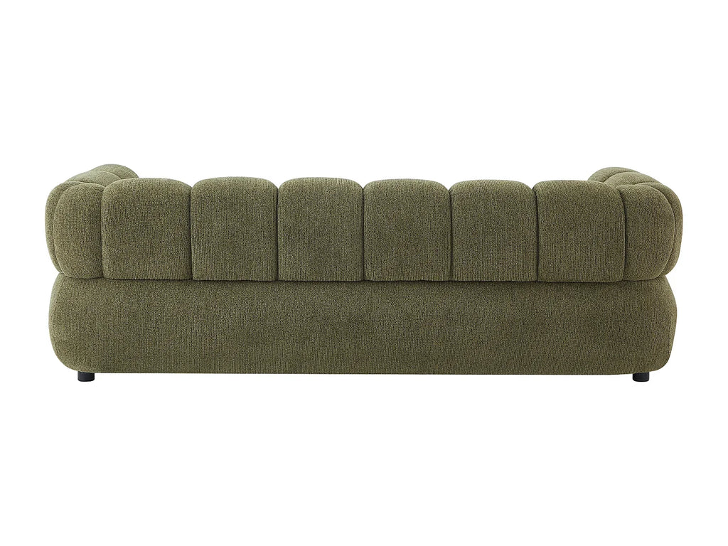 Canapé Nuage 3 Places Vert Kaki en Tissu Texturé – Nube Varen