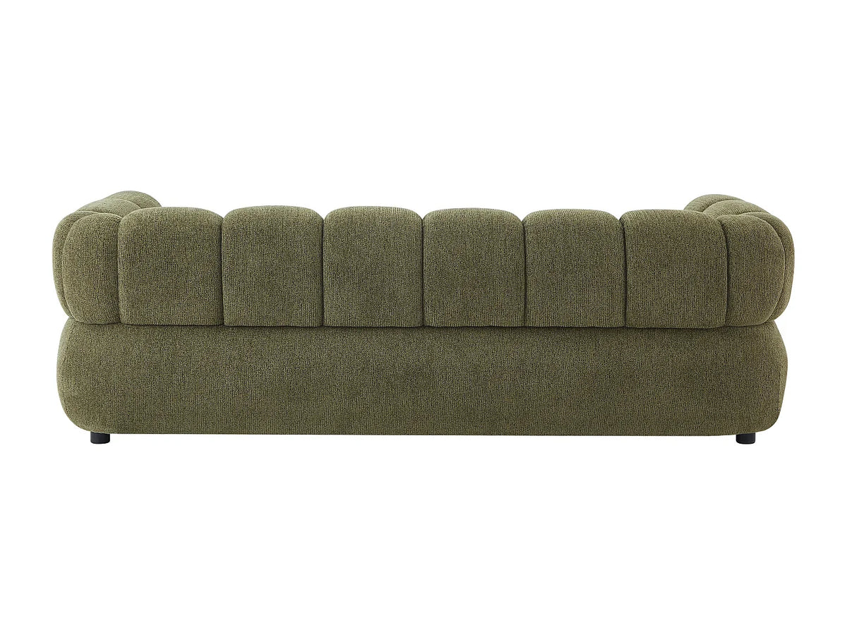 Canapé Nuage 3 Places Vert Kaki en Tissu Texturé – Nube Varen