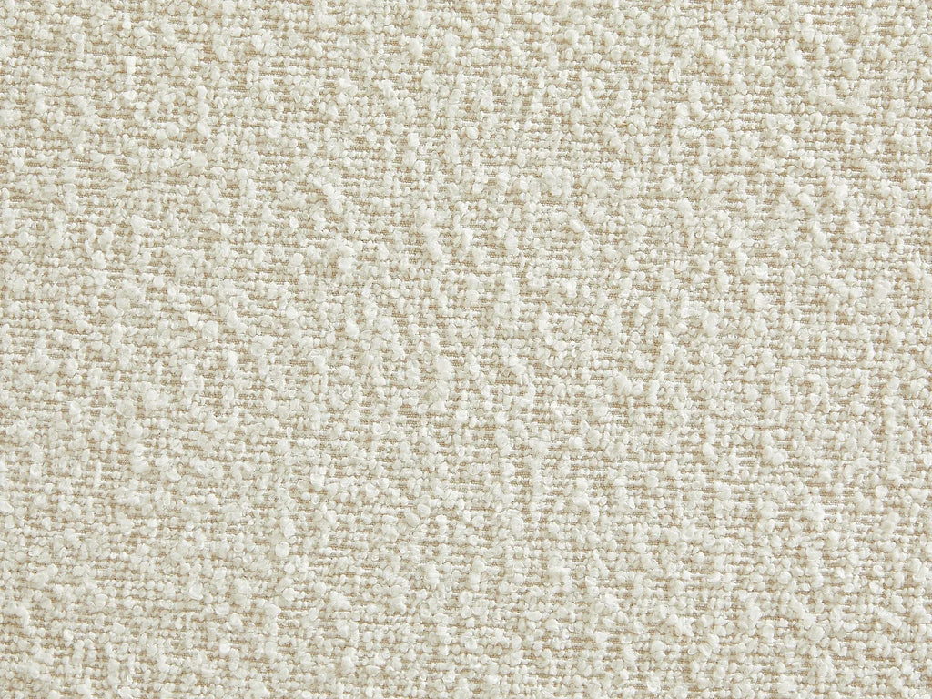 Fauteuil Bouclette Blanc Ivoire au Design Arrondi – Vellia Orven