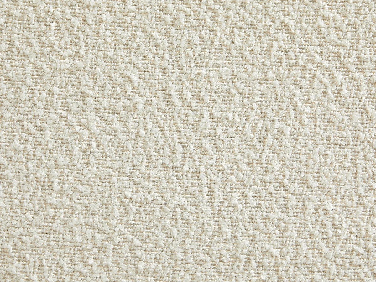 Fauteuil Bouclette Blanc Ivoire au Design Arrondi – Vellia Orven