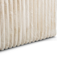 Canapé d’Angle Réversible Beige en Velours Côtelé – Vellia Vito