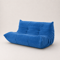 Milo - Canapé compressé - 2 places - Bleu