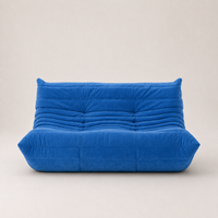 Milo - Canapé compressé - 2 places - Bleu