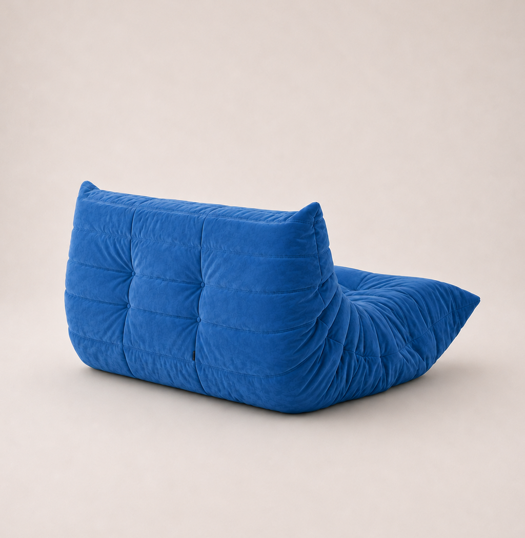 Milo - Canapé compressé - 2 places - Bleu