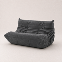 Milo - Canapé compressé - 2 places - Gris Roche