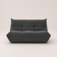 Milo - Canapé compressé - 2 places - Gris Roche