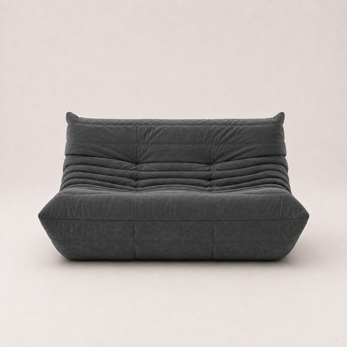 Milo - Canapé compressé - 2 places - Gris Roche