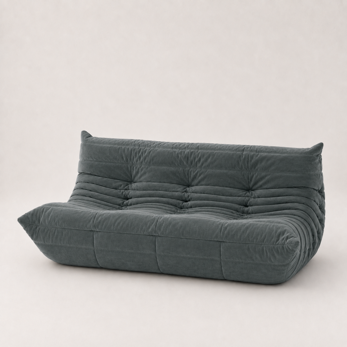 Milo - Canapé compressé - 3 places - Gris Roche