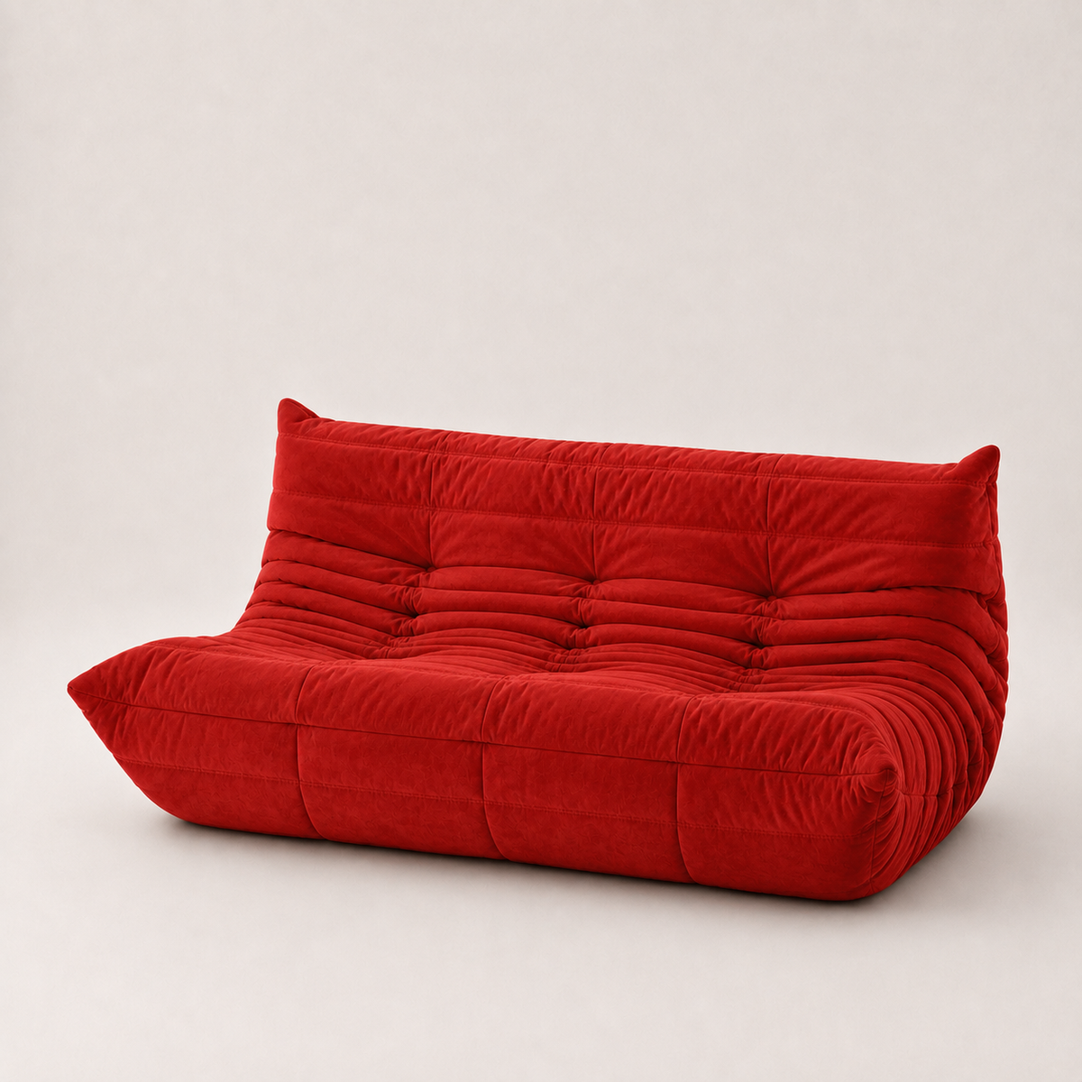 Milo - Canapé compressé - 3 places - Rouge