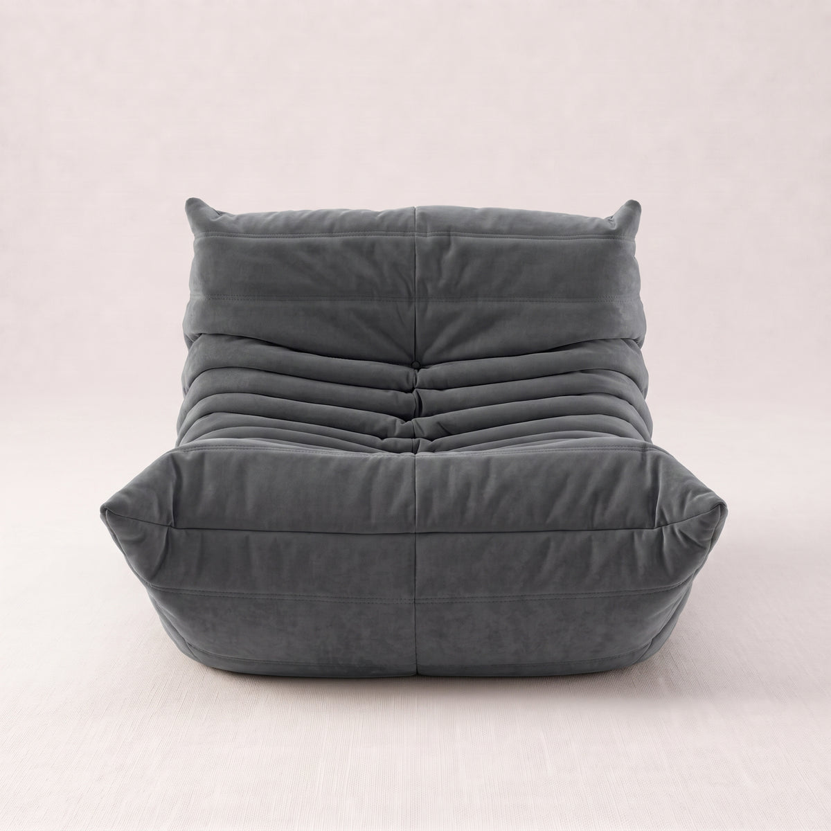 Milo - Fauteuil compressé - Gris Roche