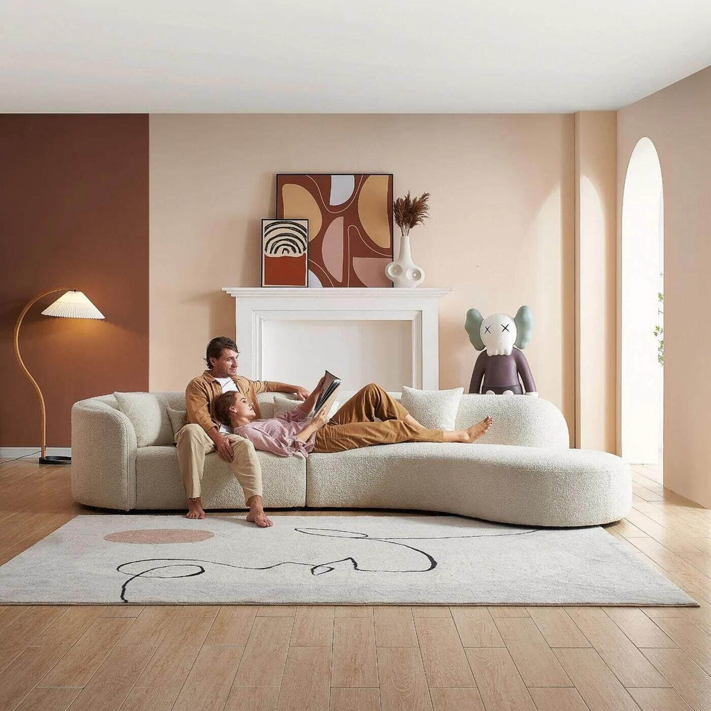 Canapé 3 Places en Velours Terracotta Style Vintage – Vellia Minoa