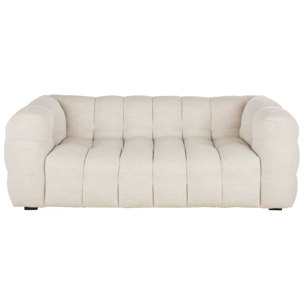 Canapé nuage 2 Places Capitonné Beige Clair – Nube Elio