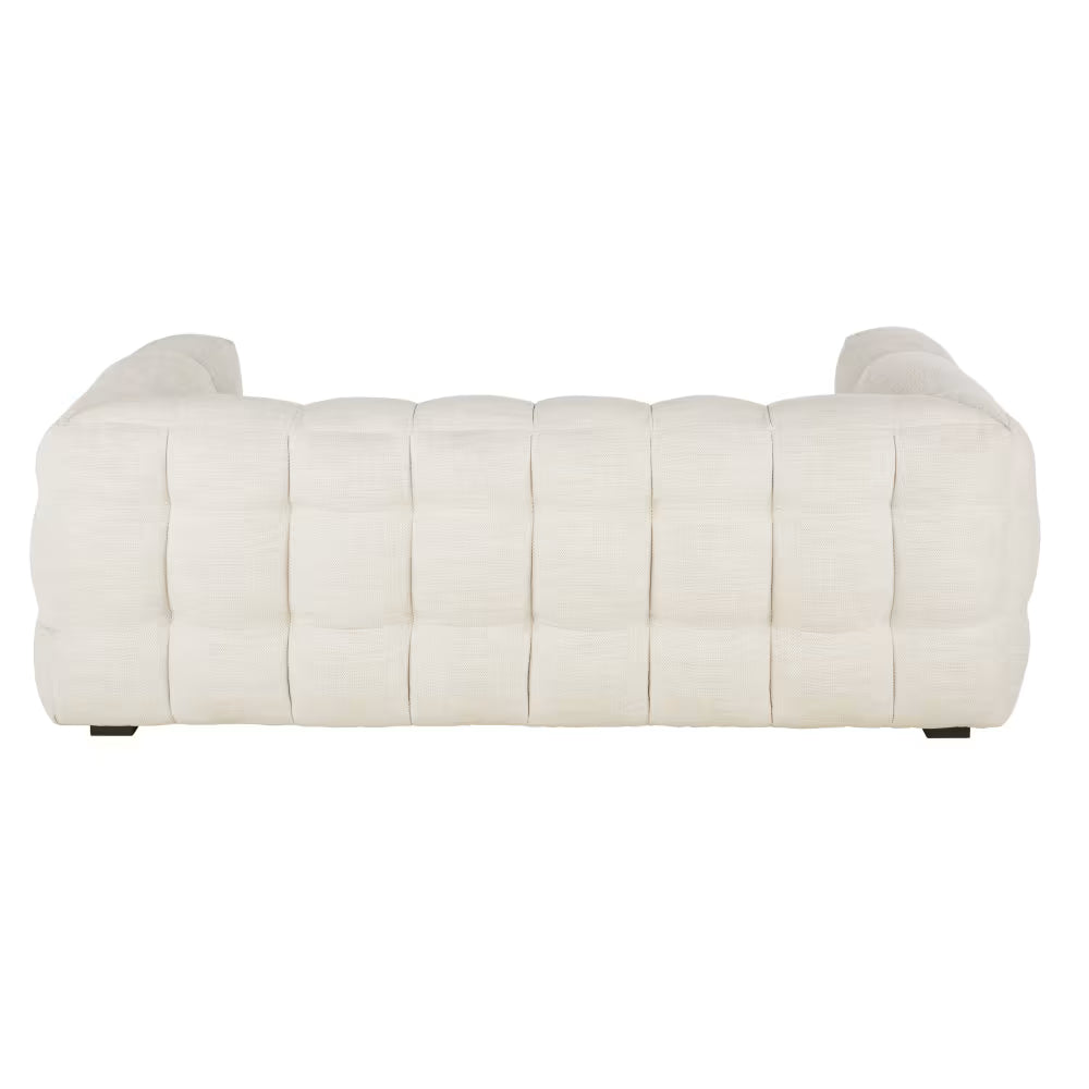 Canapé nuage 2 Places Capitonné Beige Clair – Nube Elio