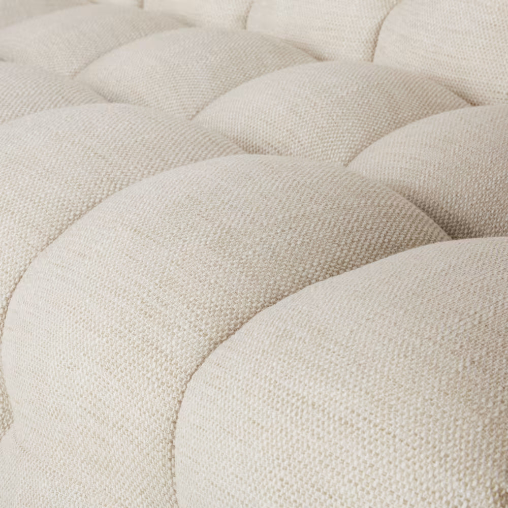 Canapé nuage 2 Places Capitonné Beige Clair – Nube Elio
