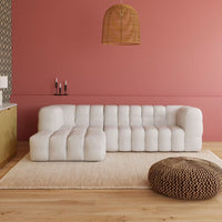 Canapé Nuage d’angle Gauche 4/5 Places Beige Sable – Nube Solen