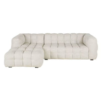 Canapé Nuage d’angle Gauche 4/5 Places Beige Sable – Nube Solen