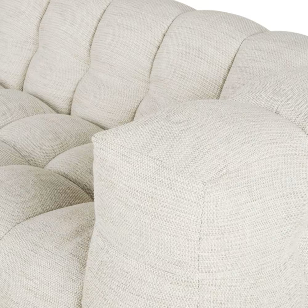 Canapé Nuage d’angle Gauche 4/5 Places Beige Sable – Nube Solen