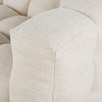 Canapé Nuage 6/7 Places Capitonné Beige Sable – Nube Orsen