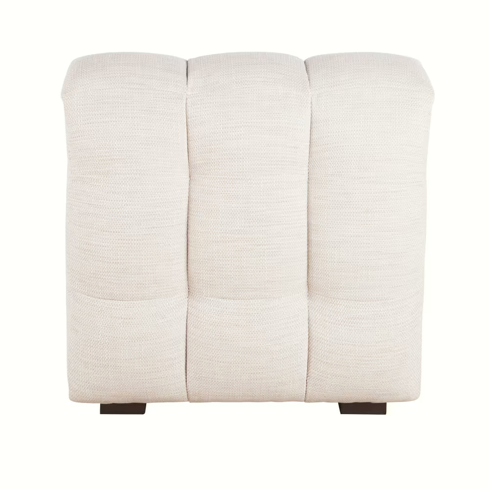 Chauffeuse Modulable Beige Sable Capitonnée – Nube Elya